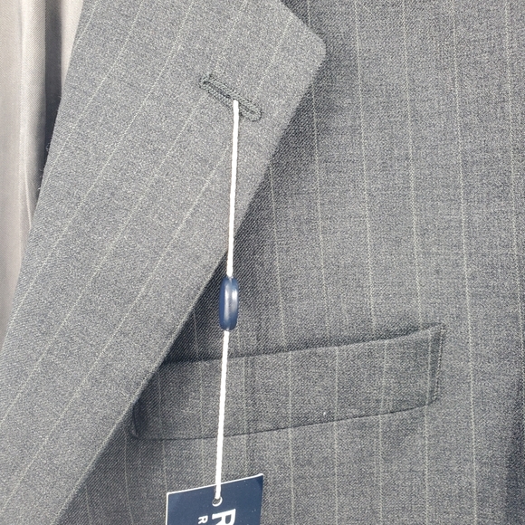 New Ralph Lauren charcoal pinstripe two button blazer 44Long - Picture 13 of 16